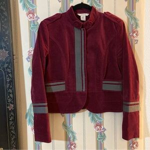 Sundance Burgundy Velvet Jacket